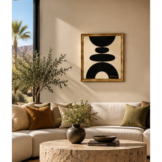 Black Title Obsidian Rhythm, Framed Modern Painting by Bryan Boomershine For Sale - Image 8 of 8