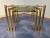 Mid-Century Modern Italian Brass & Smoked Glass Nesting Tables, 1970s, Set of 3 For Sale - Image 4 of 17