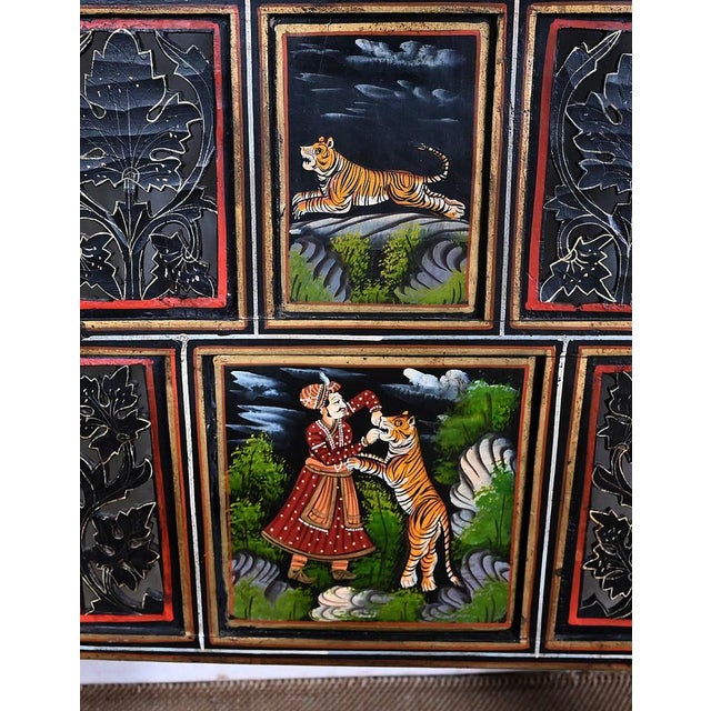 Indian Four-Part Screen, Rajasthan, Early 1900s For Sale - Image 12 of 18