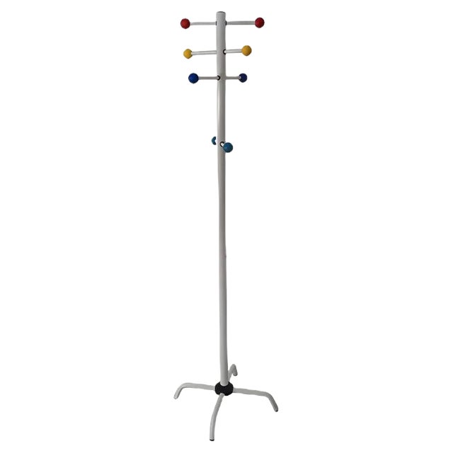 Italian Tubular Coat Rack, 1970s For Sale