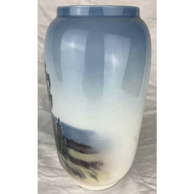 Royal Copenhagan Royal Copenhagen Porcelain Art Nouveau Vase For Sale - Image 4 of 7