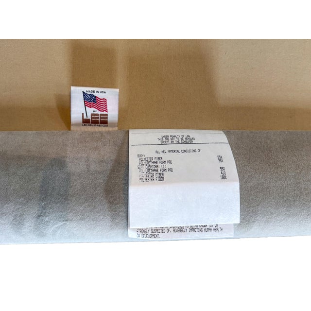 Lee Industries Modern Velvet Slipper Sectional Sofa, Made in Usa For Sale - Image 10 of 15