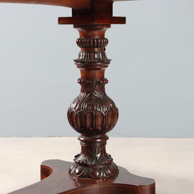 Brown Antique Charles X Maple and Mahogany Nightstand, France, 19th Century For Sale - Image 8 of 13