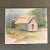 1980s original vintage watercolor double sided painting. Unsigned and unframed. Measures 15x12.5.