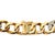 Late 20th Century Large 18k Yellow Gold & Platinum Curb Link Diamond Bracelet For Sale In Las Vegas - Image 6 of 9