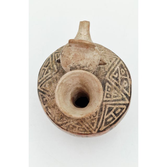 Anthropomorphic Terracotta Vase from the Ancient Pre-Columbian Cultures of the Andes For Sale - Image 9 of 15