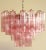 Pink Tronchi Chandeliers in the Style of Toni Zuccheri for Venini, Murano, 1980, Set of 2 For Sale - Image 8 of 12