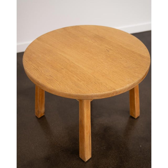 Early 20th Century Danish Brutalist Oak Side Table For Sale - Image 5 of 6