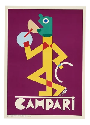 Vintage Poster by Fortunato Depero, 1980s