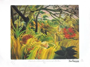 1990s Le Douanier Rousseau (After), Surprised, Lithograph