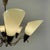 Scandinavian Opaline Glass and Brass Chandelier, 1950s For Sale - Image 15 of 17