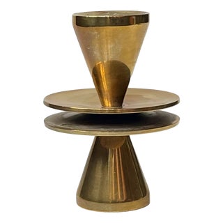 Small Swedish Dual Candleholder in Bronze, 1950s For Sale