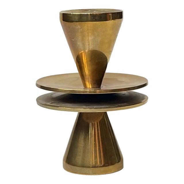 Small Swedish Dual Candleholder in Bronze, 1950s For Sale