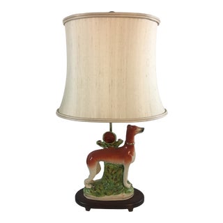 Antique Staffordshire Lamp For Sale