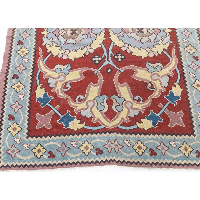 Textile Traditional Bessarabian Hand-Knotted Wool Runner Doris Leslie Blau For Sale - Image 7 of 8