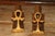 Mid-Century Modern Mid-Century Modern Art Ankh Bookends by C Jere, 1960s For Sale - Image 3 of 12