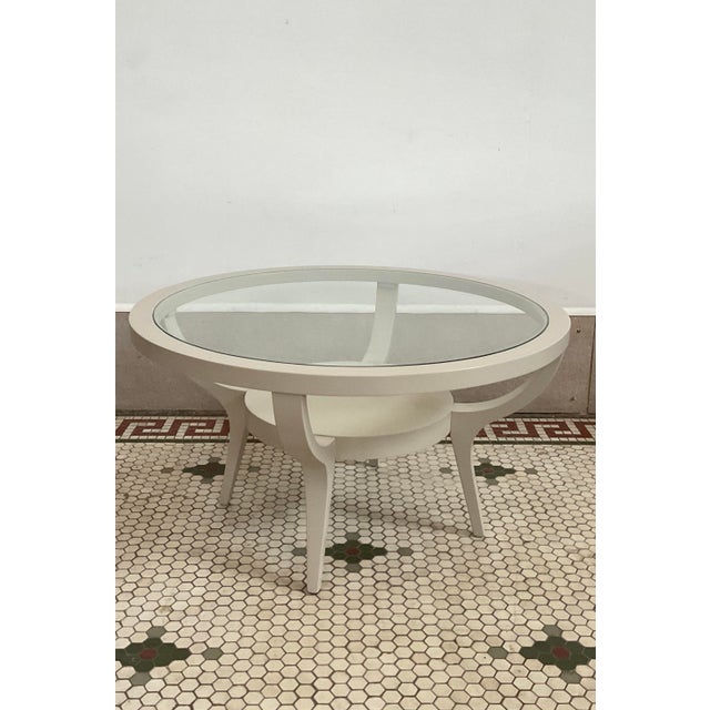 Wood Mid-Century Round Coffee Table For Sale - Image 7 of 8