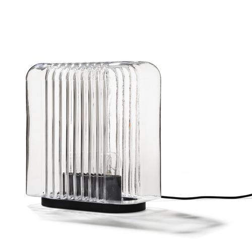 Lari Aluminum and Glass Table Lamp by Angelo Mangiarotti for Karakter For Sale - Image 3 of 6