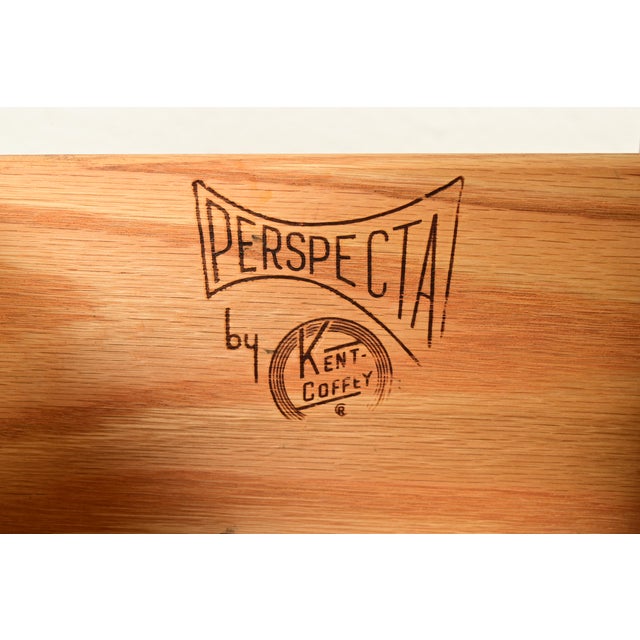 Kent Coffey Perspecta Sculpted Walnut Triple Dresser or Credenza, 1960s For Sale - Image 9 of 17