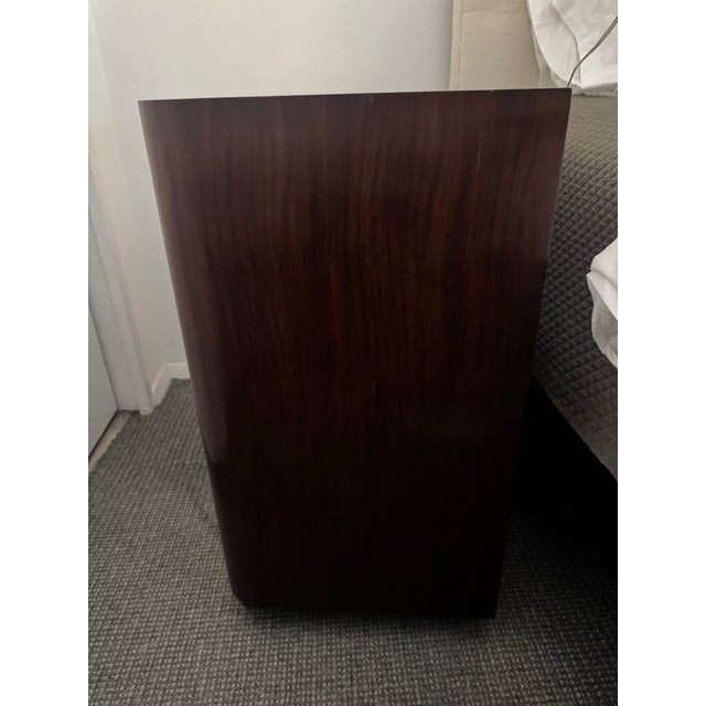 Part of the Ralph Lauren Home Metropolis collection build using rich highly figured Macassar ebony wood veneers. sleek...