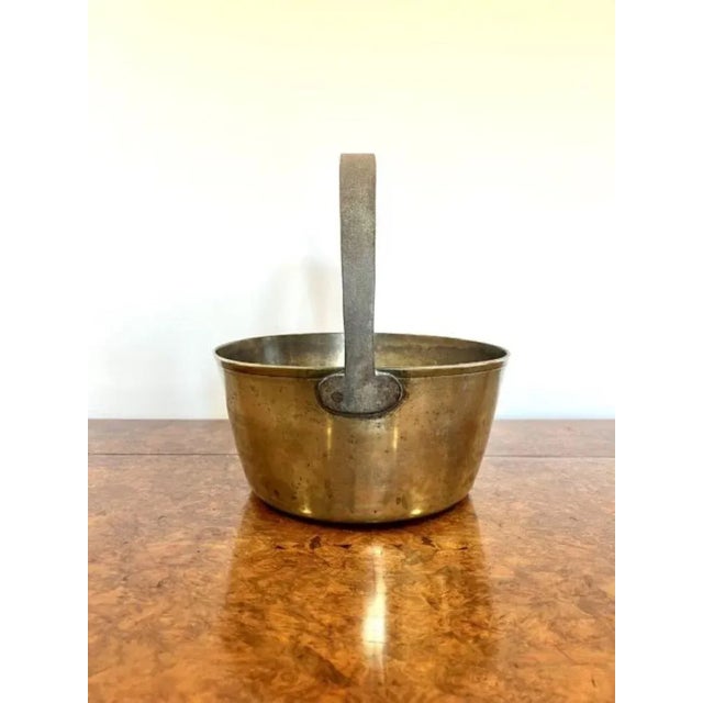 Victorian Heavy Brass Jam Pale, 1860s For Sale - Image 3 of 5