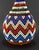 Tribal Beaded Glass Bottle With Maasai Geometric Patterns For Sale - Image 3 of 18