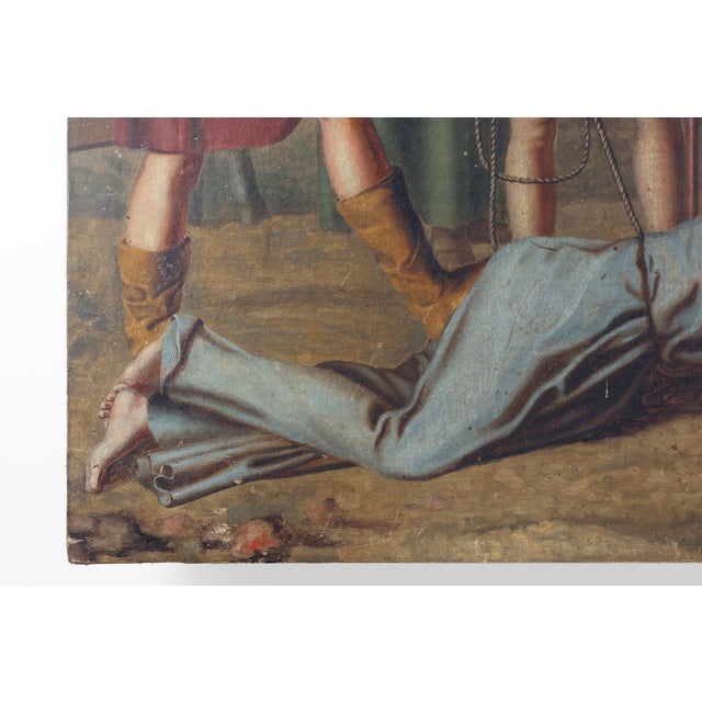 Flemish Artist, Passion of Christ, 1900, Oil on Canvas For Sale - Image 4 of 12