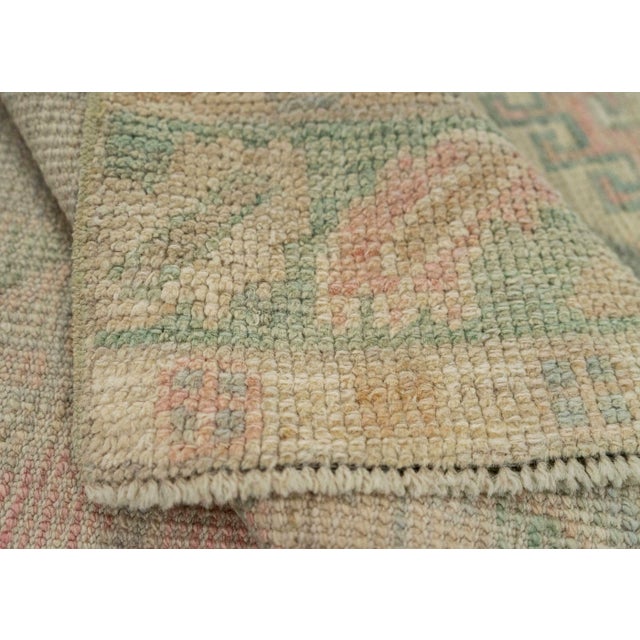 Turkish Oushak Rug 2'10" x 7'7" #20245 For Sale In Houston - Image 6 of 8
