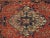 Textile Antique Farahan Sarouk Handmade Oriental Rusty Red & Navy Blue Rug For Sale - Image 7 of 12