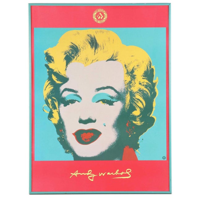 Andy Warhol Foundation Marilyn Offset Lithograph Poster 1996, Framed For Sale - Image 9 of 9