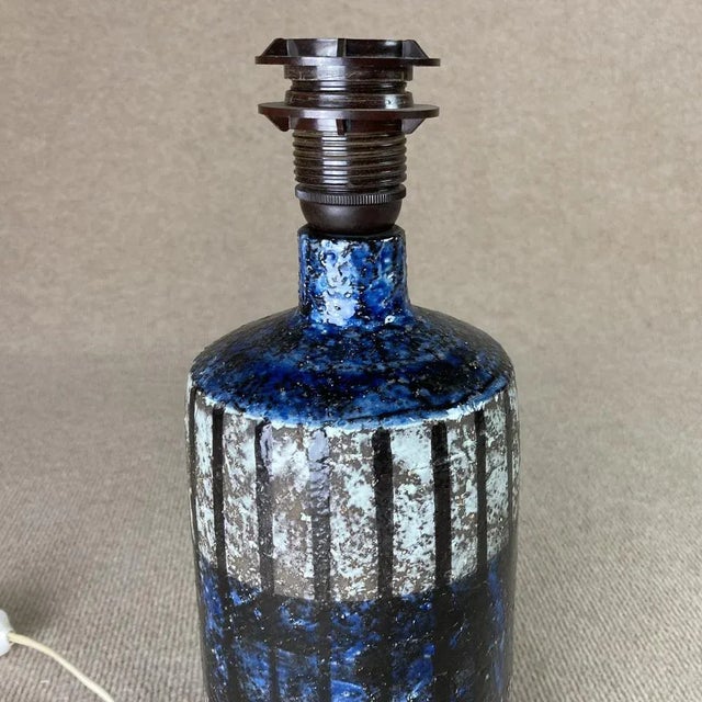 1950s Vintage Swedish Table Lamp by Ingrid Atterberg for Upsala-Ekeby, 1950s For Sale - Image 5 of 9