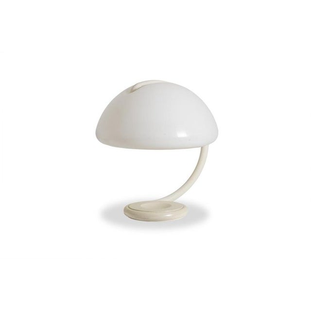 White Serpente Table Lamp by Elio Martinelli, 1960s For Sale - Image 10 of 10