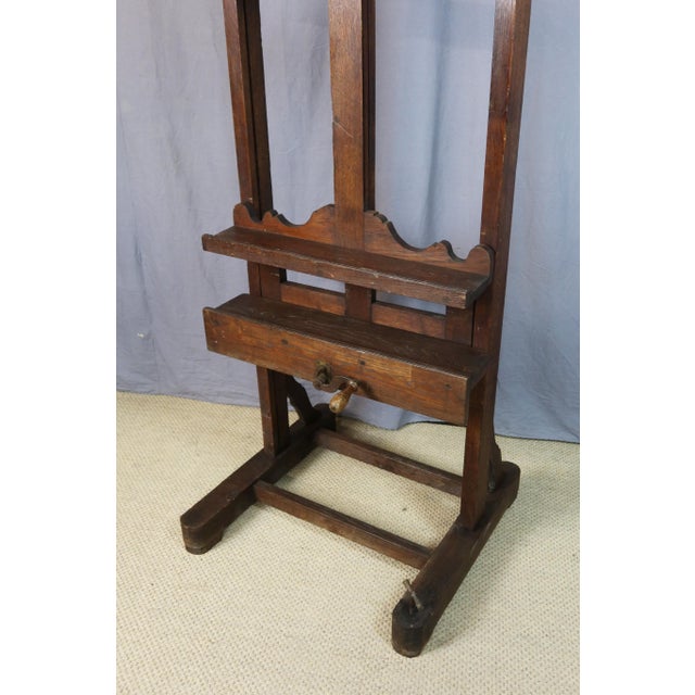 Antique Oak Painters Easel, 1800s For Sale - Image 12 of 13