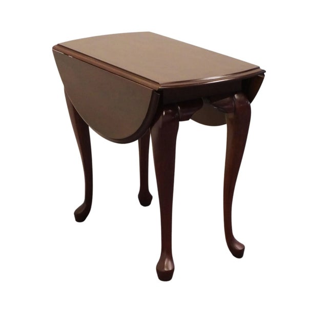 CRESENT FURNITURE Solid Cherry Traditional Style 32" Pembroke Drop Leaf Accent End Table 25" High Leaves Down: 16" Wide...