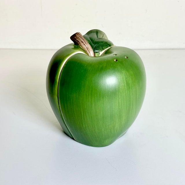 A delightful Salt & Pepper Shaker set from the 1980s. The set is a big green apple, split down the middle, to create two...