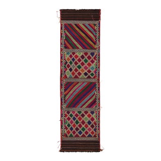 Rug & Kilim’s Contemporary Kilim Runner Rug With Polychromatic Geometric Pattern For Sale