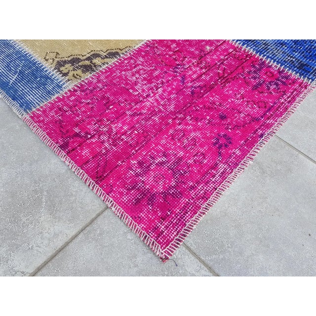 Mid 20th Century Colourful Anatolian Hallway Runner For Sale - Image 4 of 10