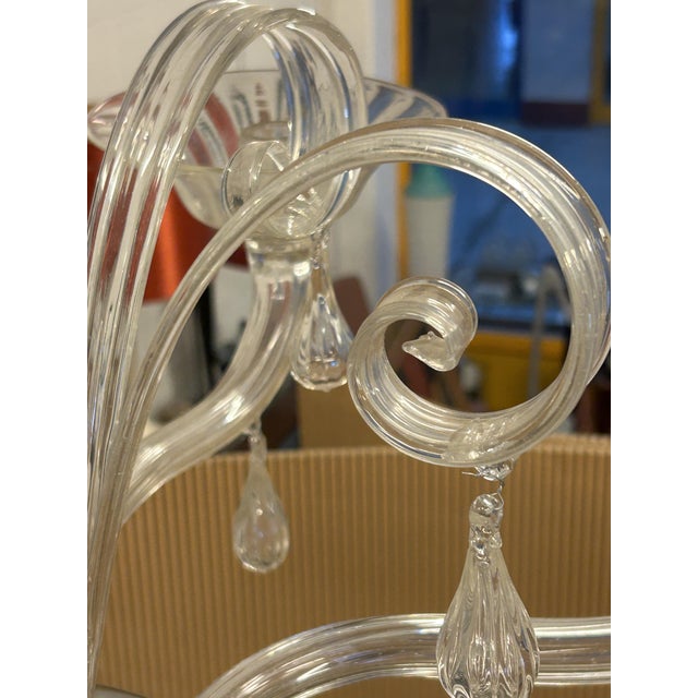Art Deco Murano Glass Chandelier from Seguso Vetri Darte, 1930s For Sale - Image 8 of 12
