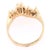 Metal 14 Karat Yellow Gold Wedding Bridal Ring With Marquise Diamonds For Sale - Image 7 of 11