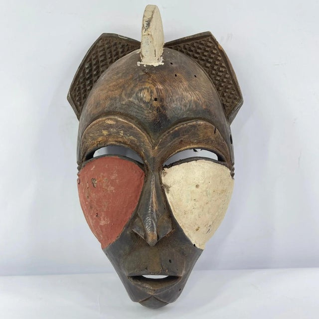 Early 20th Century Early 20th Century Boa Mask Repainted For Sale - Image 5 of 7