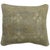 Pillow made from a vintage 20th century Turkish Oushak rug. 14'' x 16''