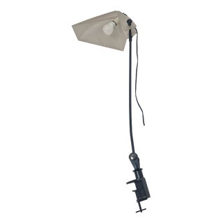 1980s Design Clamp Lamp, Dilem E63 Model, Umberto Riva for Fontana Arte by Umberto Riva For Sale