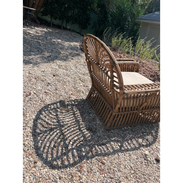 Early 21st Century Bamboo and Rattan Sofa/Chairs Set For Sale - Image 5 of 5