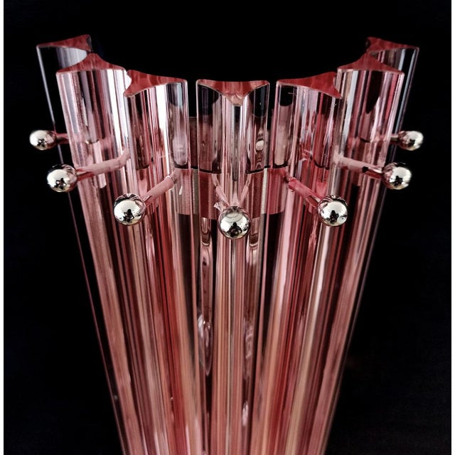 Mid-Century Italian Pink Murano Glass Wall Sconces, 1990s, Set of 4 For Sale - Image 6 of 17