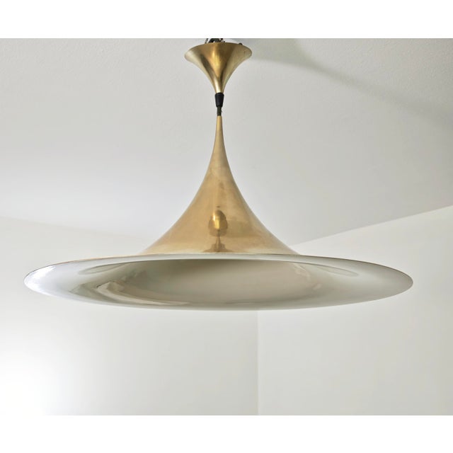 Gold Danish Suspension Lamp by Claus Bonderup & Torsten Thorup for Fog & Mørup, 1960 For Sale - Image 8 of 18