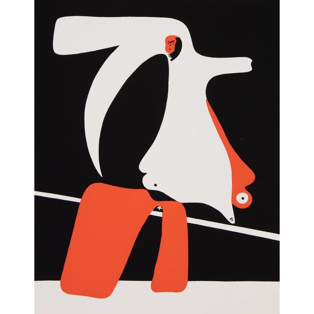 Joan Miro, The Surreal Tightrope Walker, Screen Print For Sale - Image 6 of 6