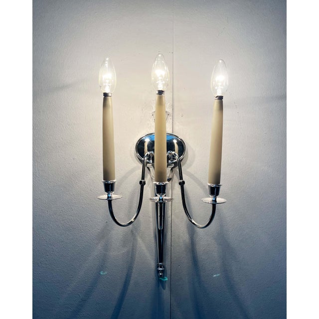 Vintage Neo-Classical Hollywood Regency Italian Sconces, Set of 3 For Sale - Image 10 of 18