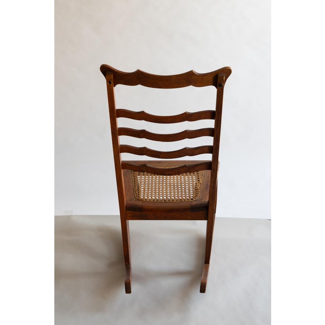 Antique Wave Design Small or Child Rocking Chair For Sale - Image 10 of 15