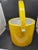 Vintage 1970s Yellow Vinyl and Lucite Ice Bucket For Sale In Washington DC - Image 6 of 9