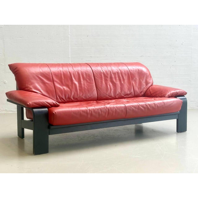 Vintage Leather Sofa from Ligne Roset, 1980s For Sale - Image 15 of 16
